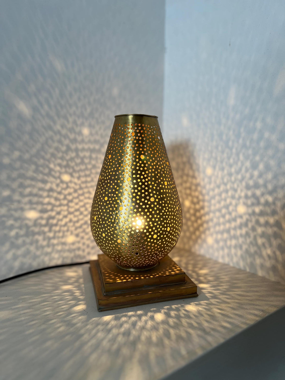 Handcrafted Moroccan Brass Floor Lamp – Unique Home Lighting