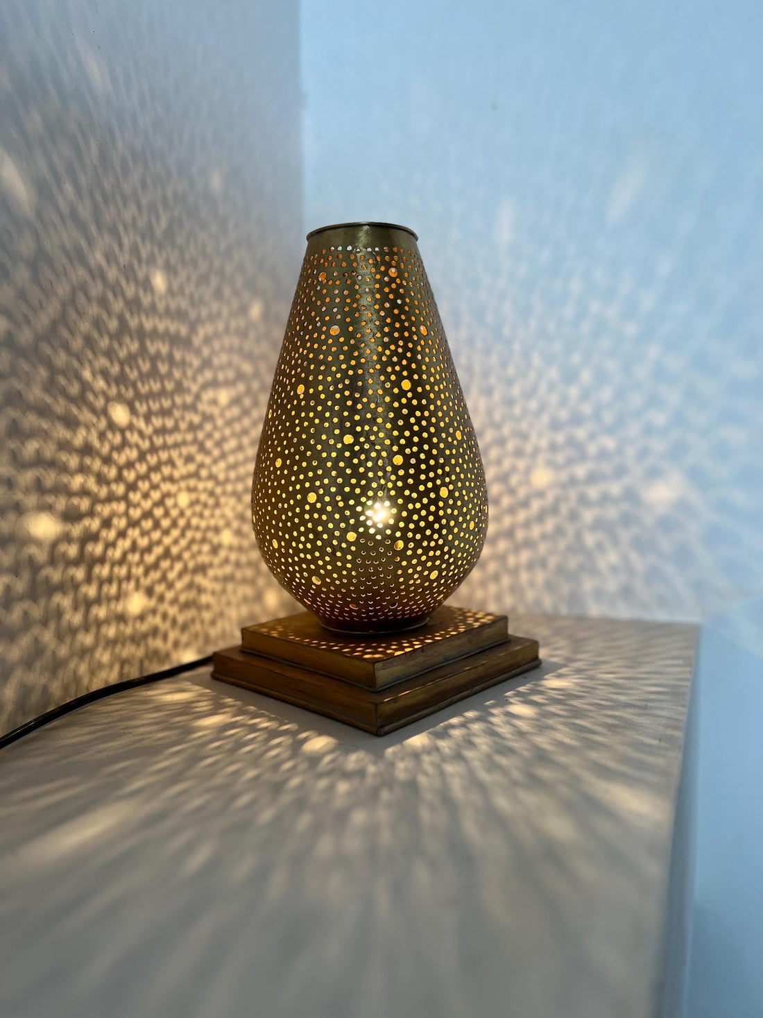 Handcrafted Moroccan Brass Floor Lamp – Unique Home Lighting