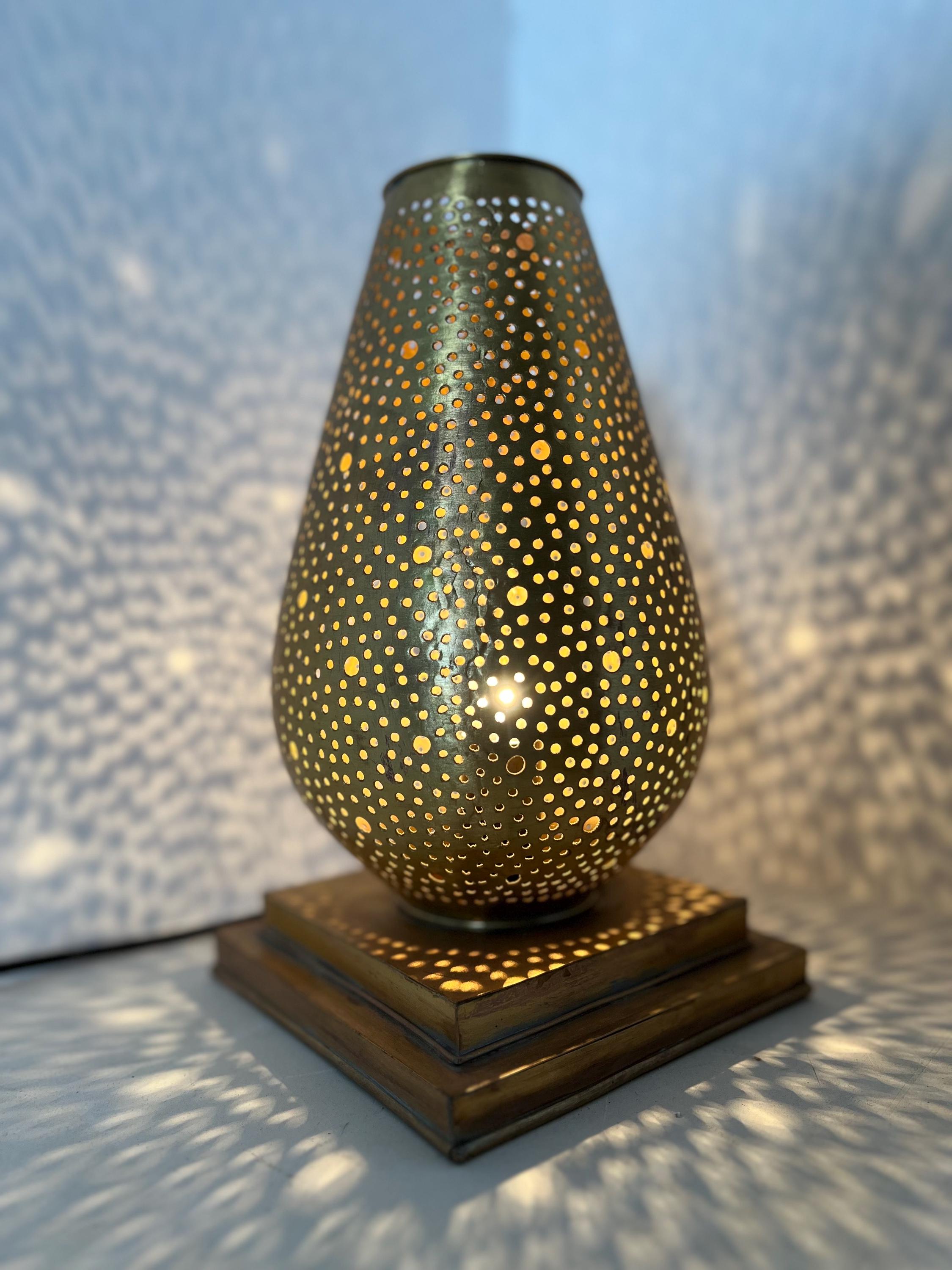 Moroccan Handcrafted Brass Floor Lamp