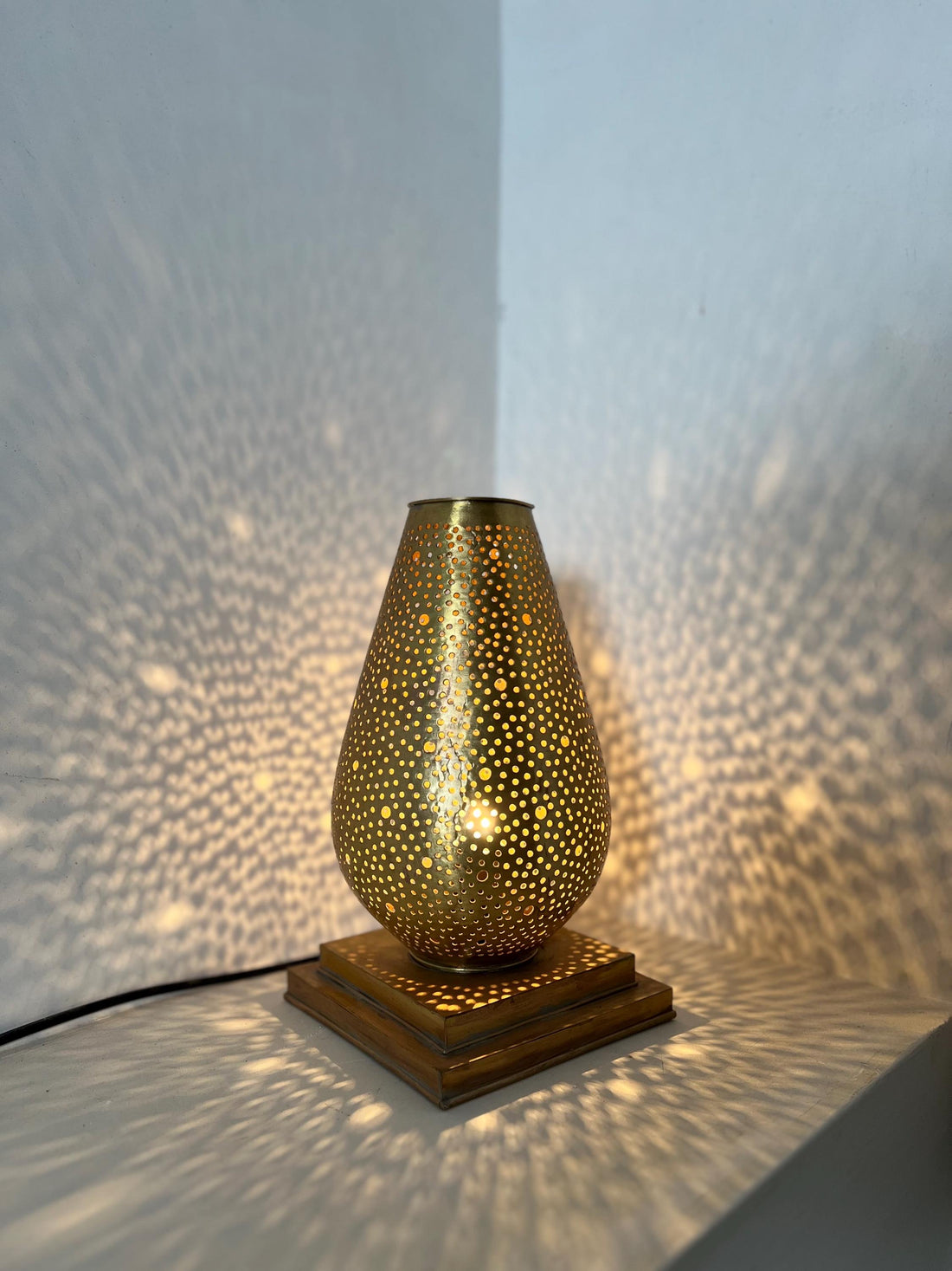 Handcrafted Moroccan Brass Floor Lamp – Unique Home Lighting