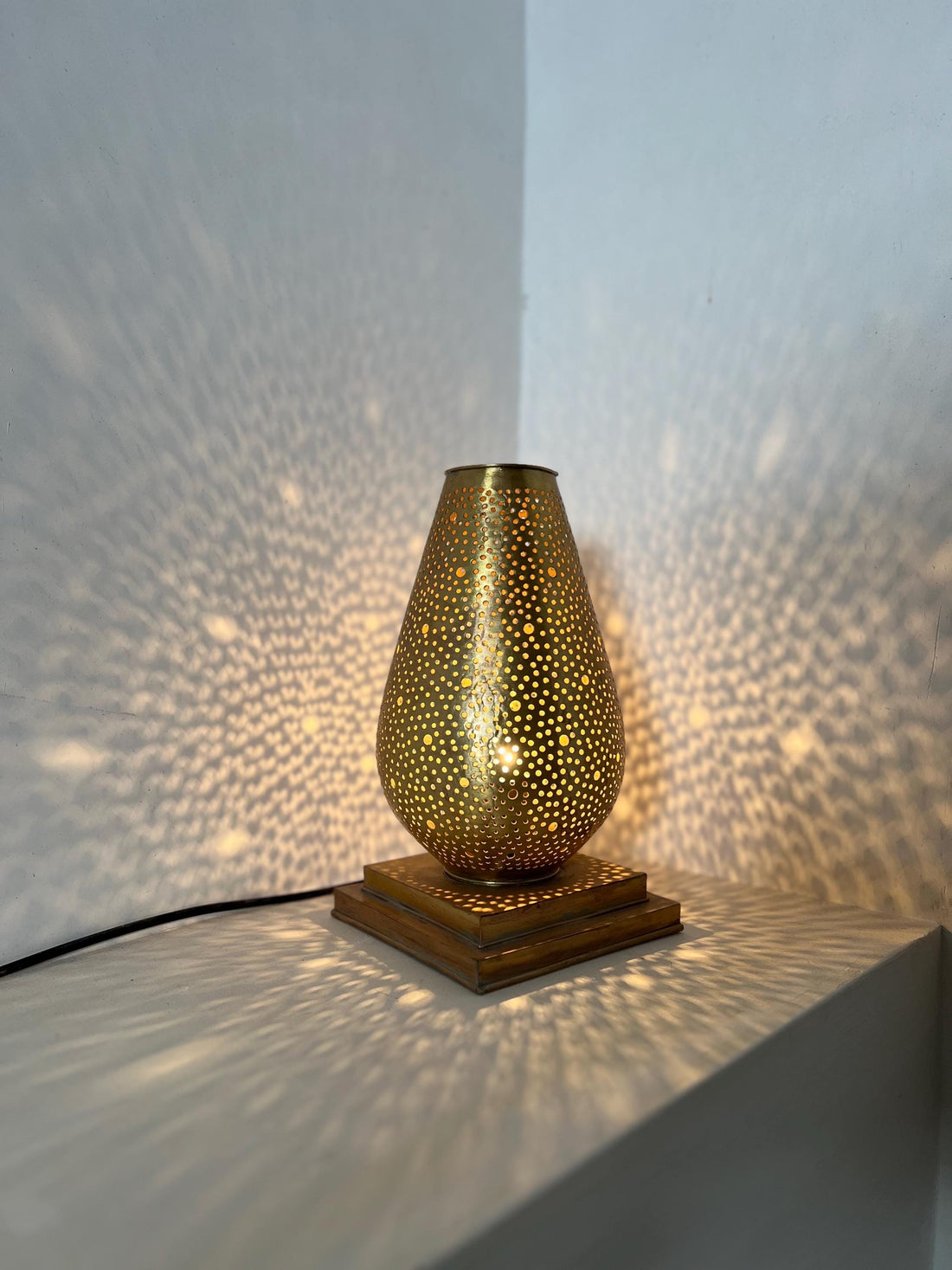 Handcrafted Moroccan Brass Floor Lamp – Unique Home Lighting