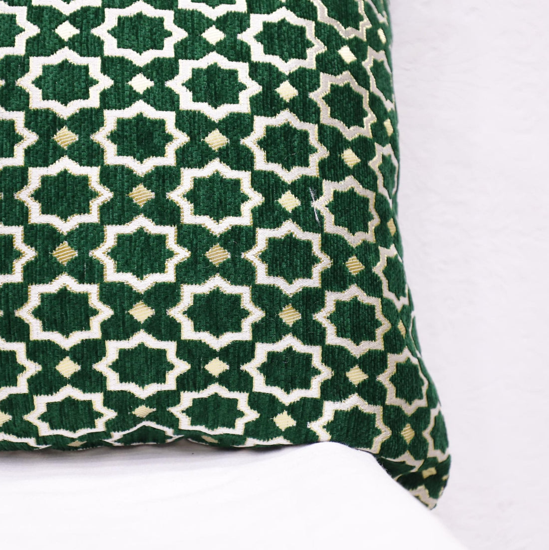 Green Moroccan Pillow Cover