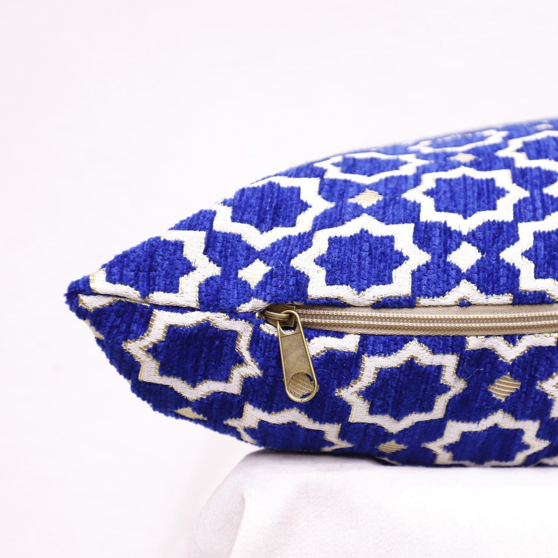 Blue Moroccan Pillow Cover