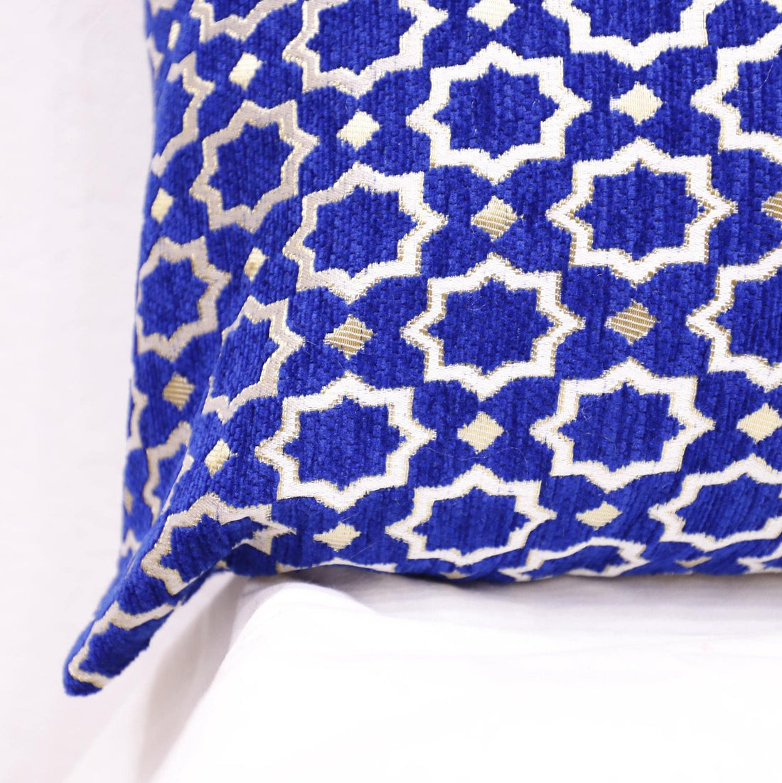 Blue Moroccan Pillow Cover