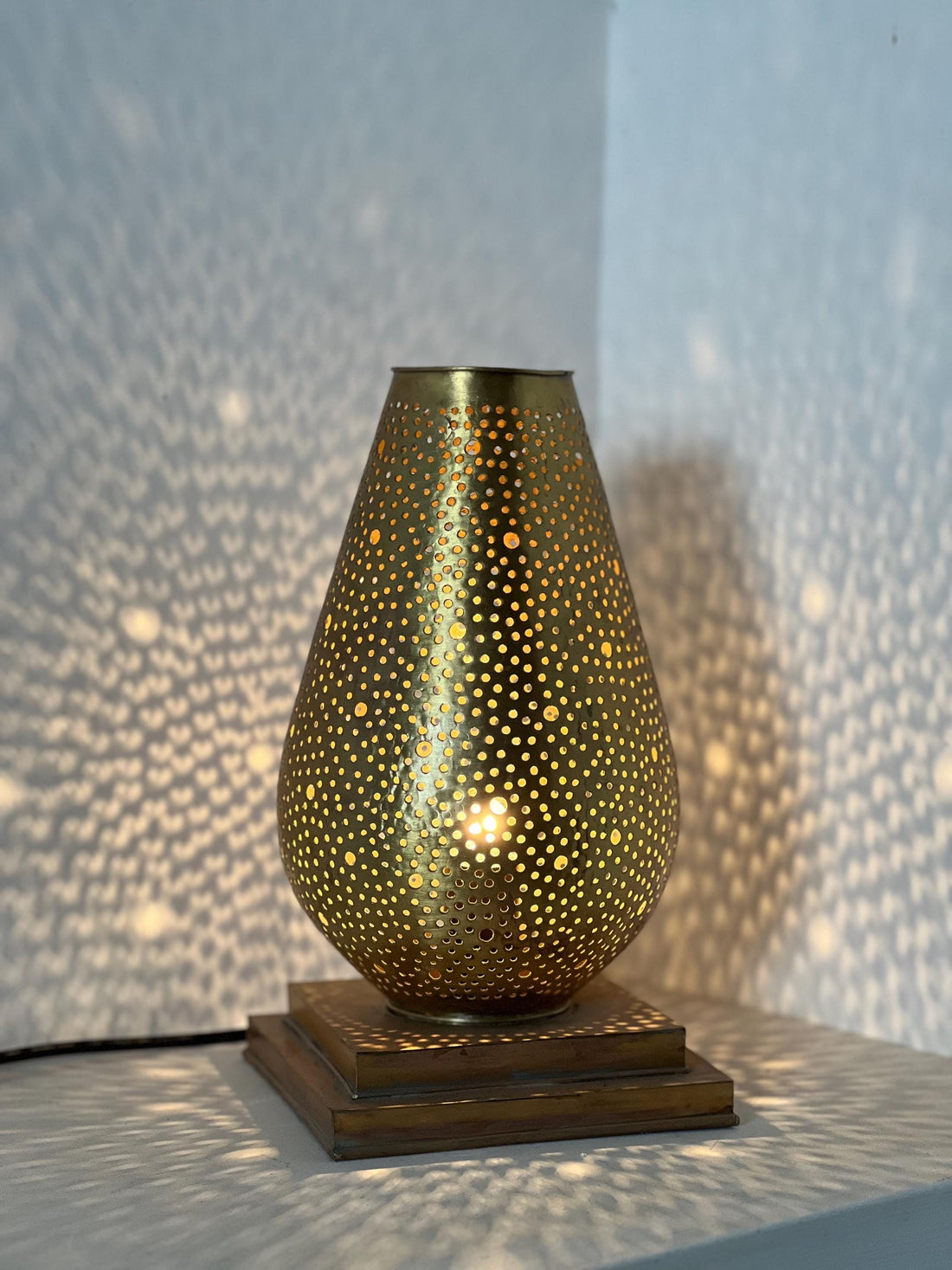 Handcrafted Moroccan Brass Floor Lamp – Unique Home Lighting