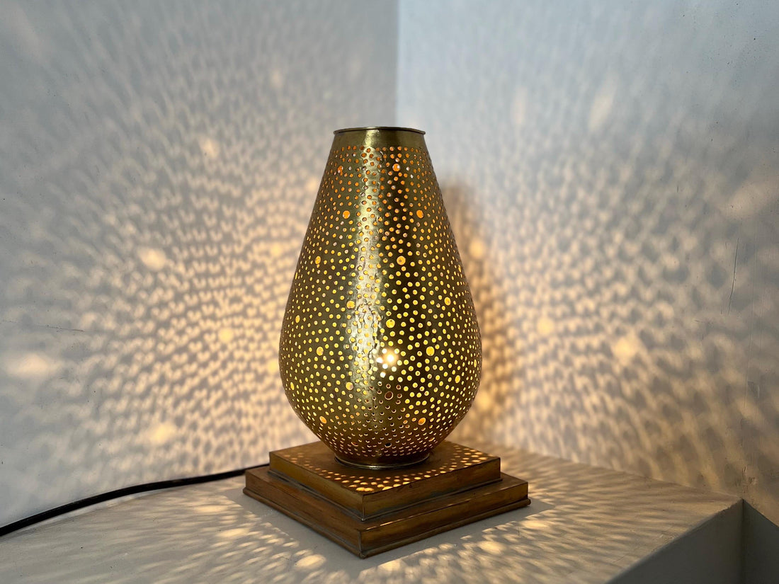 Handcrafted Moroccan Brass Floor Lamp – Unique Home Lighting