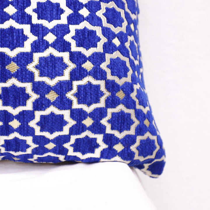 Blue Moroccan Pillow Cover