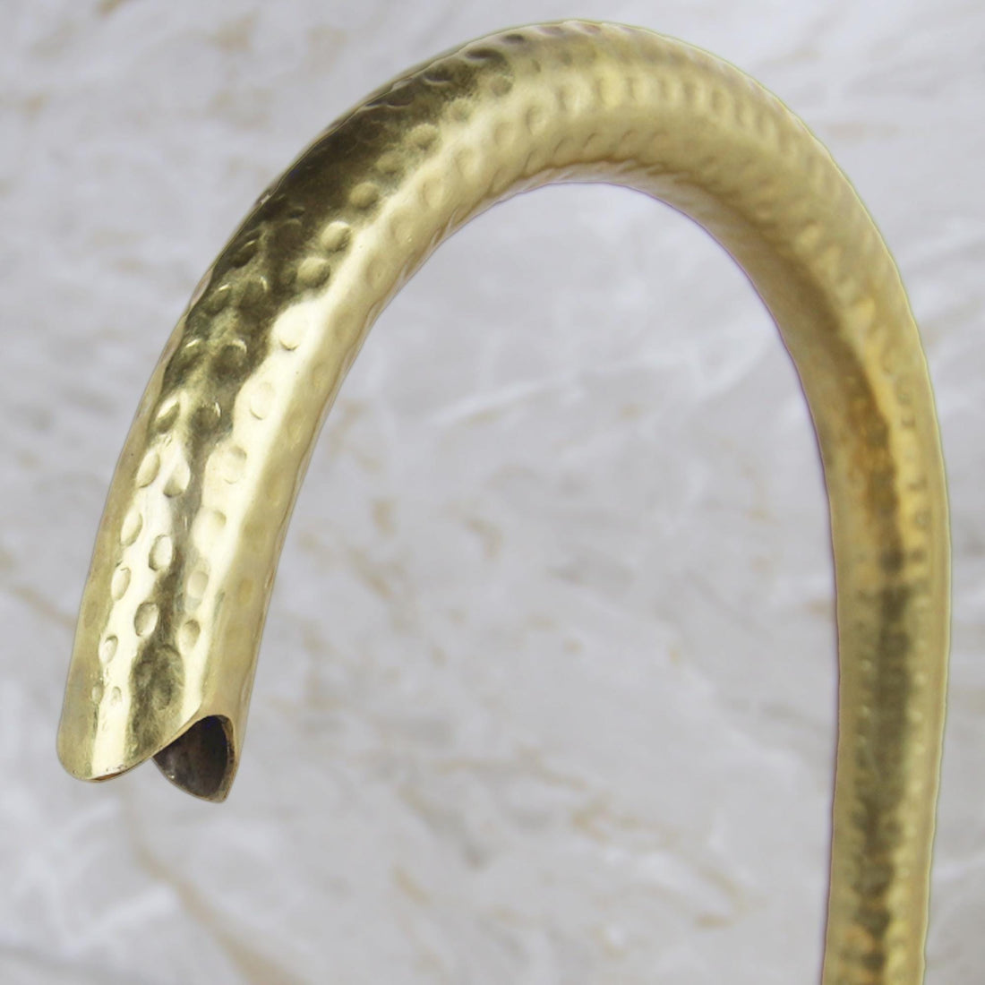 Unlacquered Brass Faucet with Two Handles