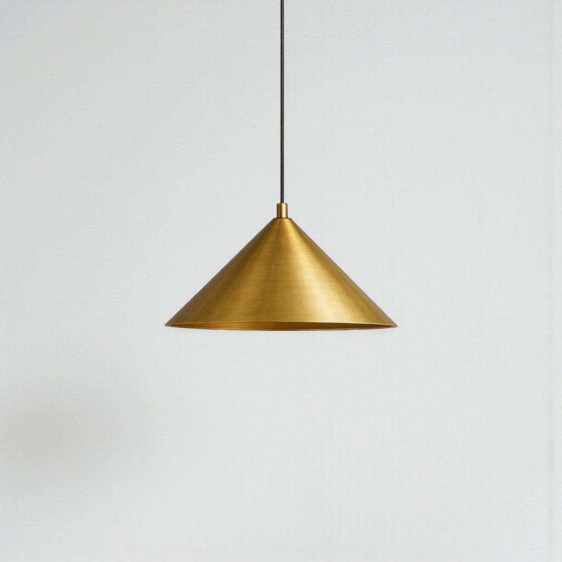 Hand-Hammered Brass Cone Pendant Light – Modern Moroccan Ceiling Lamp for Kitchen Island &amp; Dining Room
