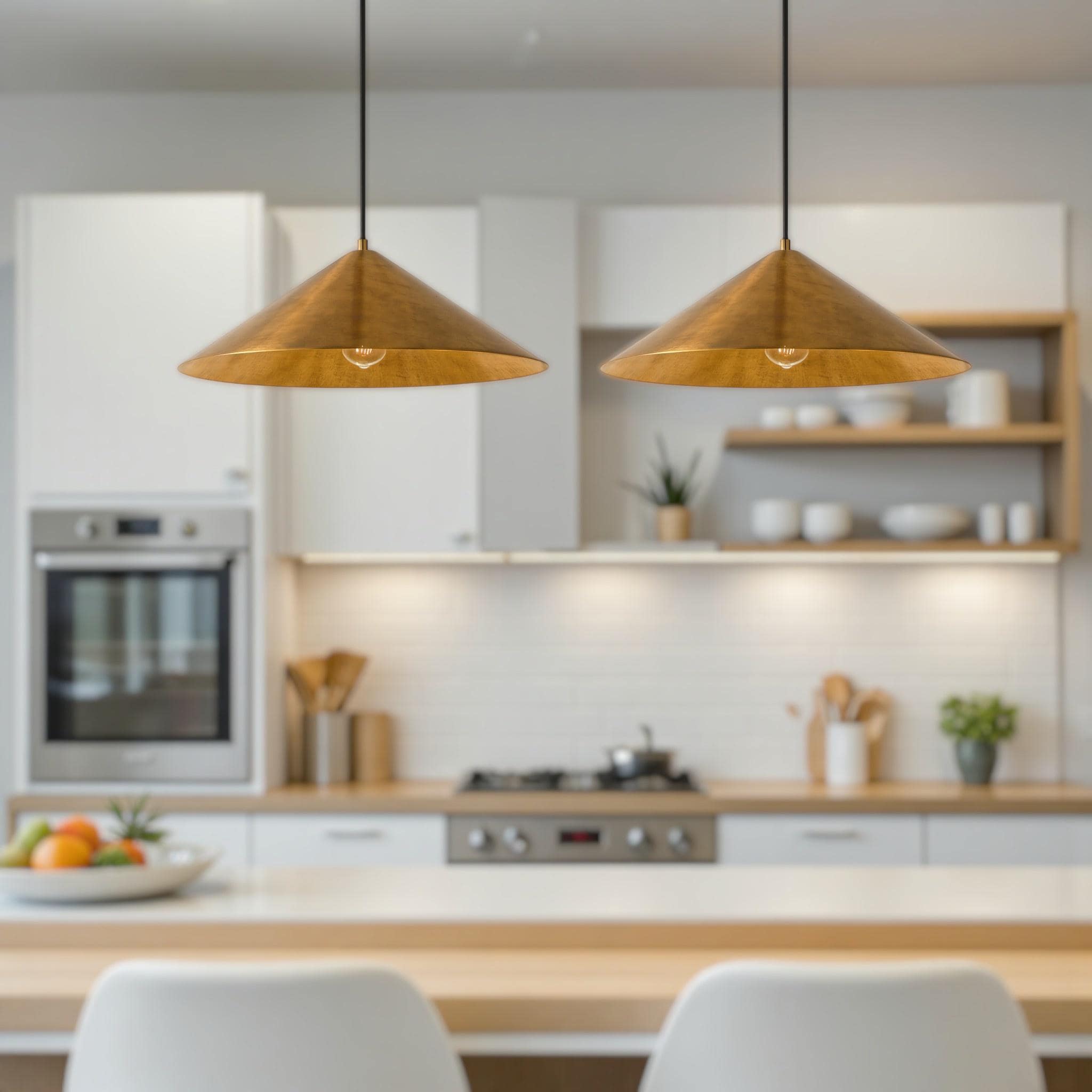 Modern brass lighting | Handmade Moroccan hanging lamp | Modern kitchen island light