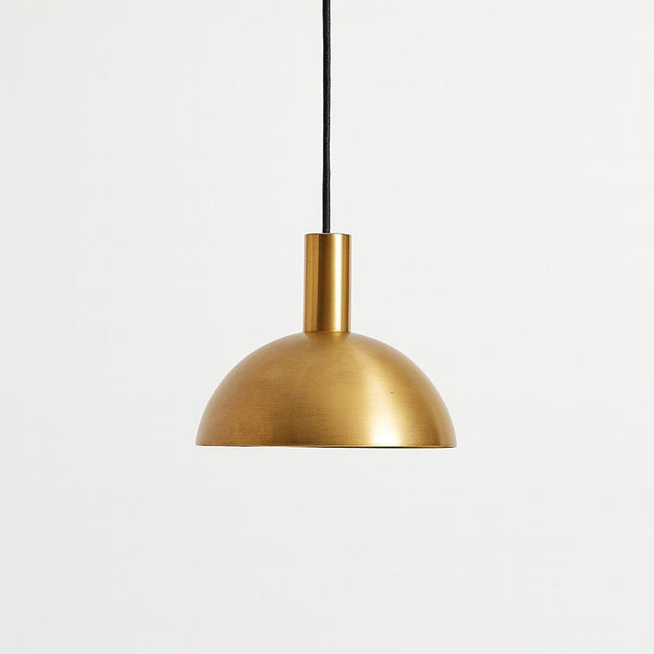 Handmade Brass Cone Pendant Light – Modern Moroccan Gold Ceiling Lamp