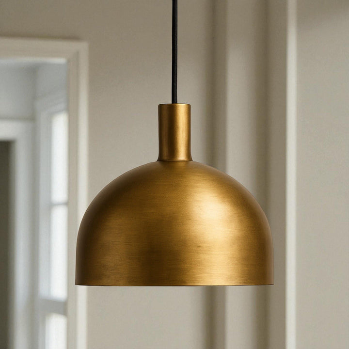Brass Ceiling Light, Modern Dome Pendant Light, Kitchen Island Lighting