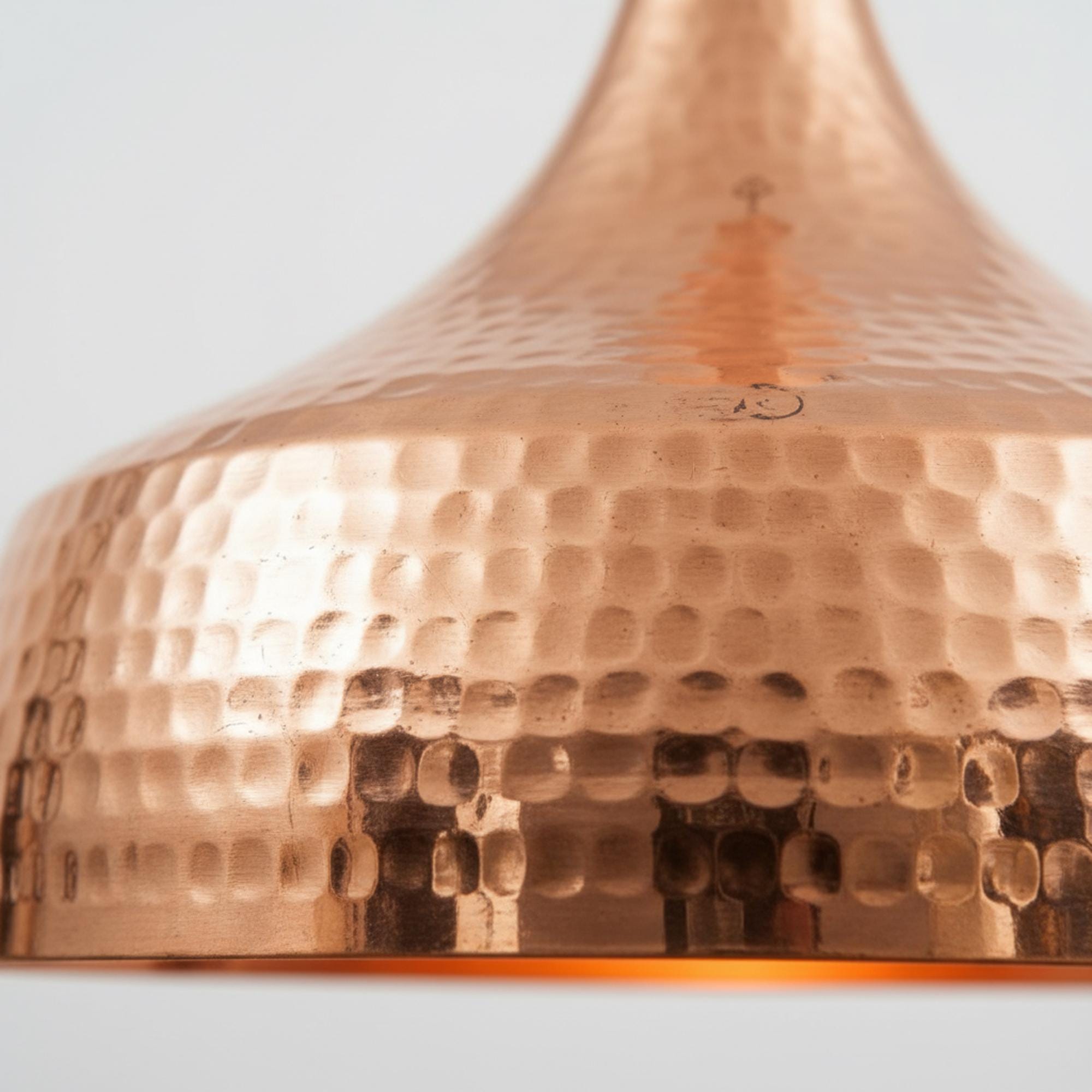 Hammered Copper Pendant Light, Kitchen Island Hanging Lamp, Dining Room Ceiling Light