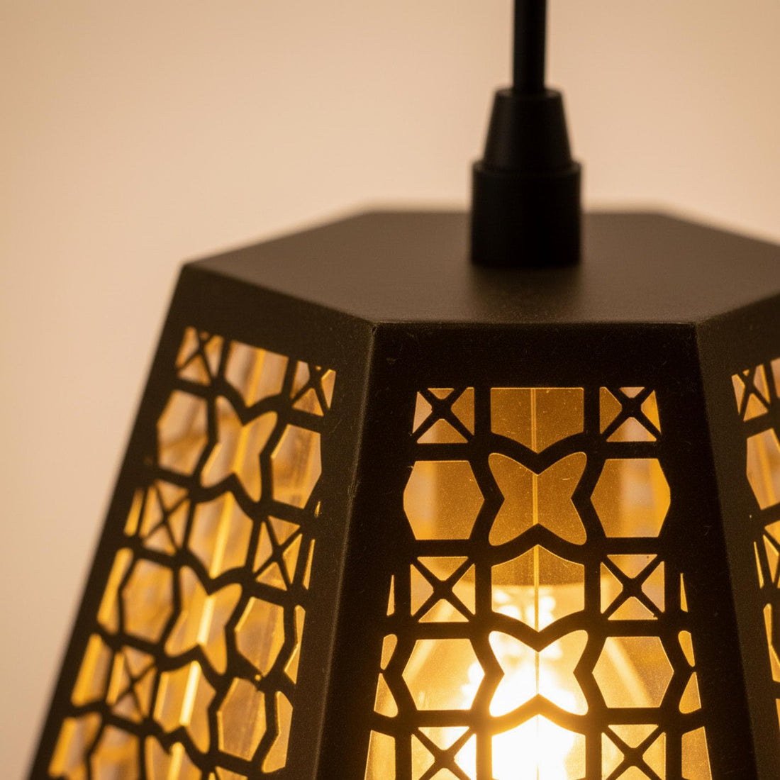geometric pendant light patterned metal hanging ceiling lamp