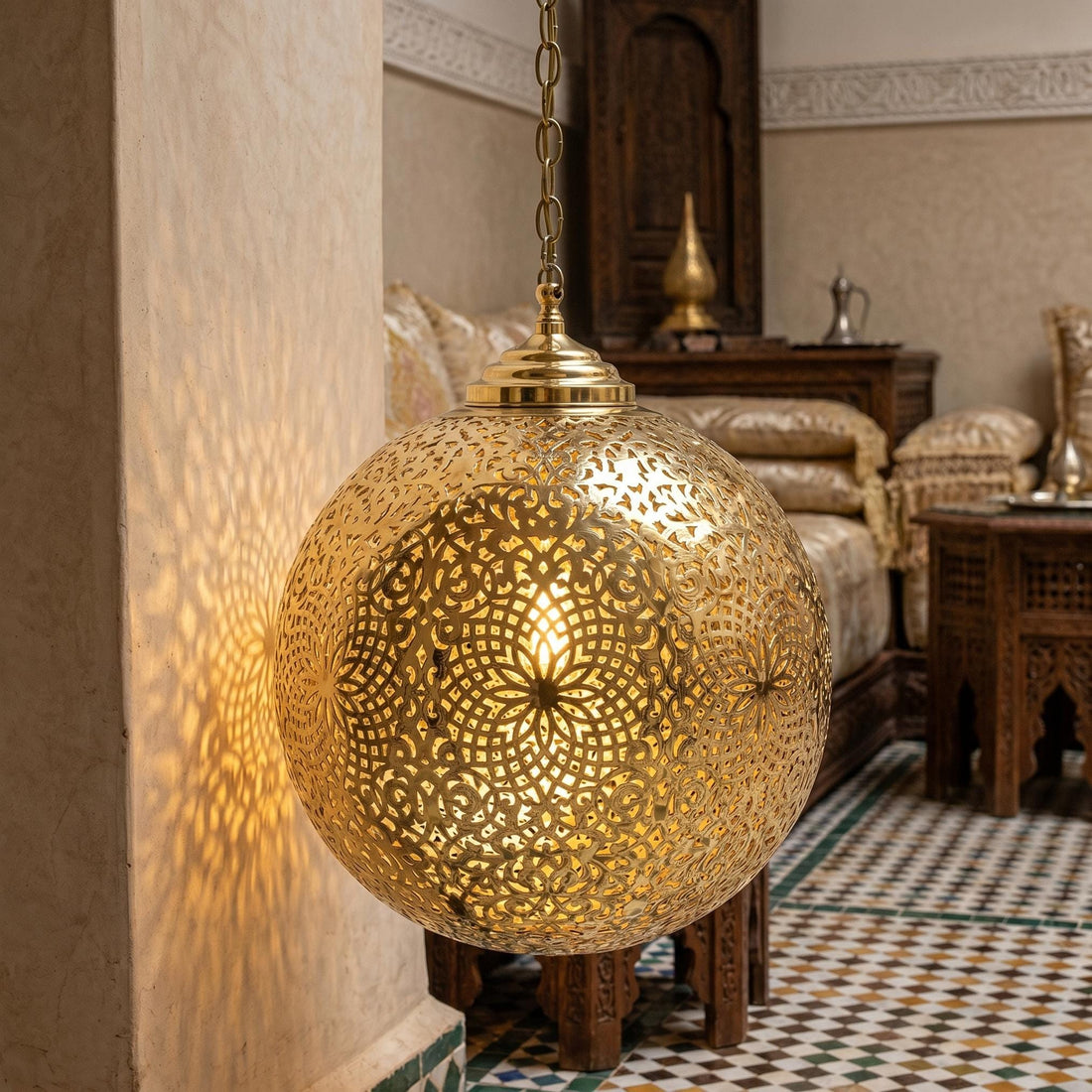 Moroccan Pendant Lights , Moroccan Lamp, Hanging Chandelier Ceiling Fixture Handemade Lighting Decoration