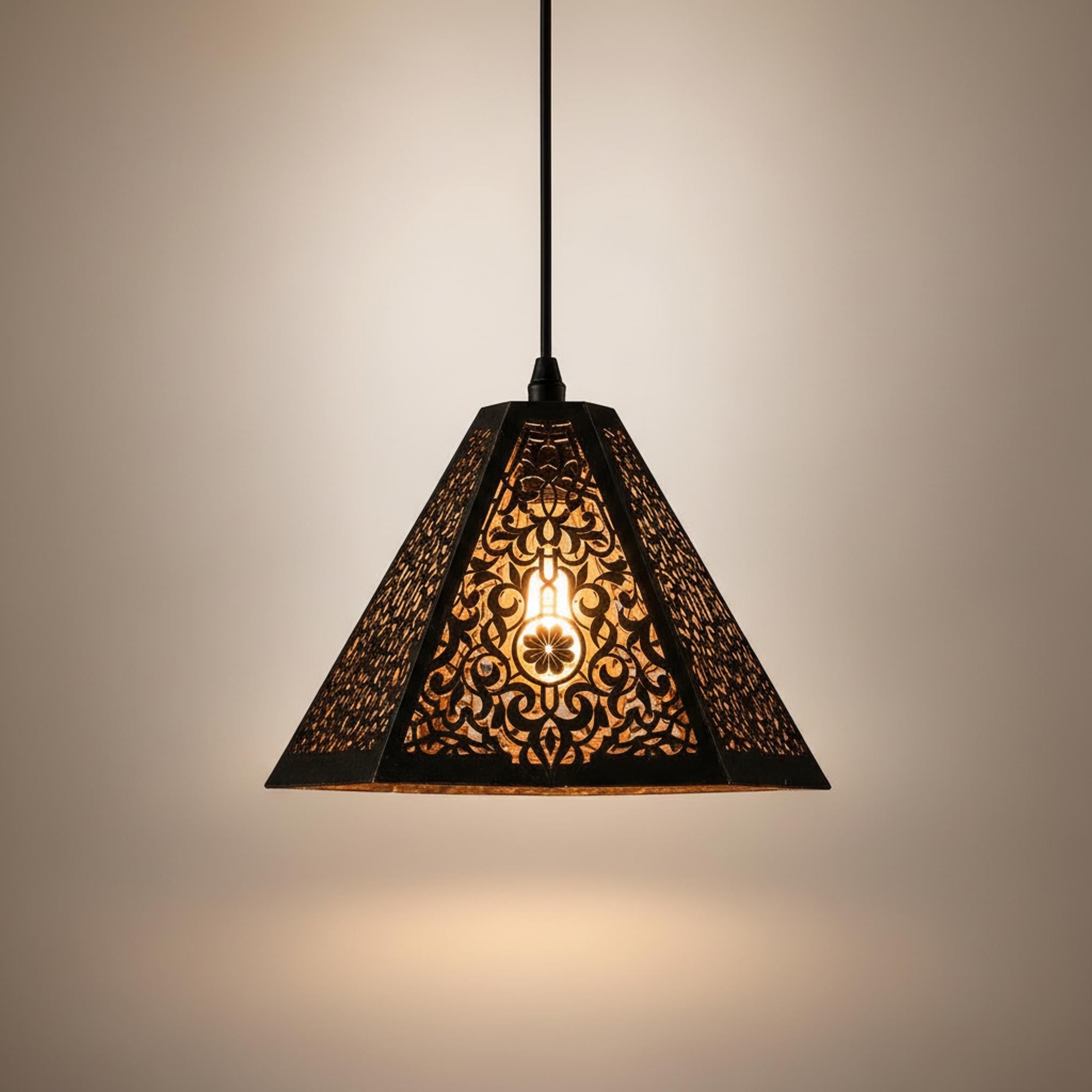 moroccan pendant light patterned metal geometric hanging lamp