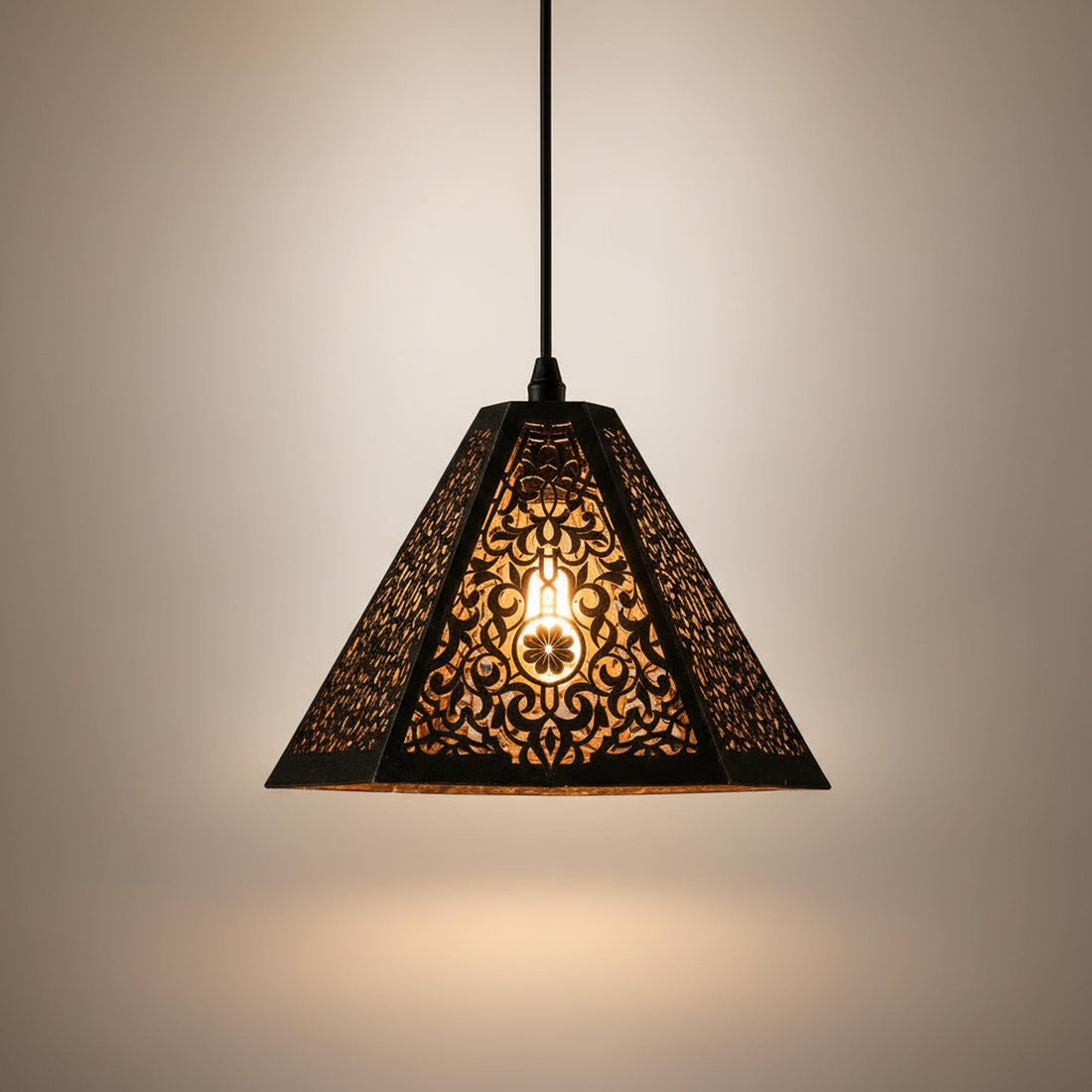 moroccan pendant light patterned metal geometric hanging lamp
