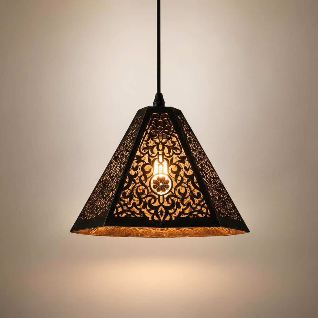 moroccan pendant light patterned metal geometric hanging lamp