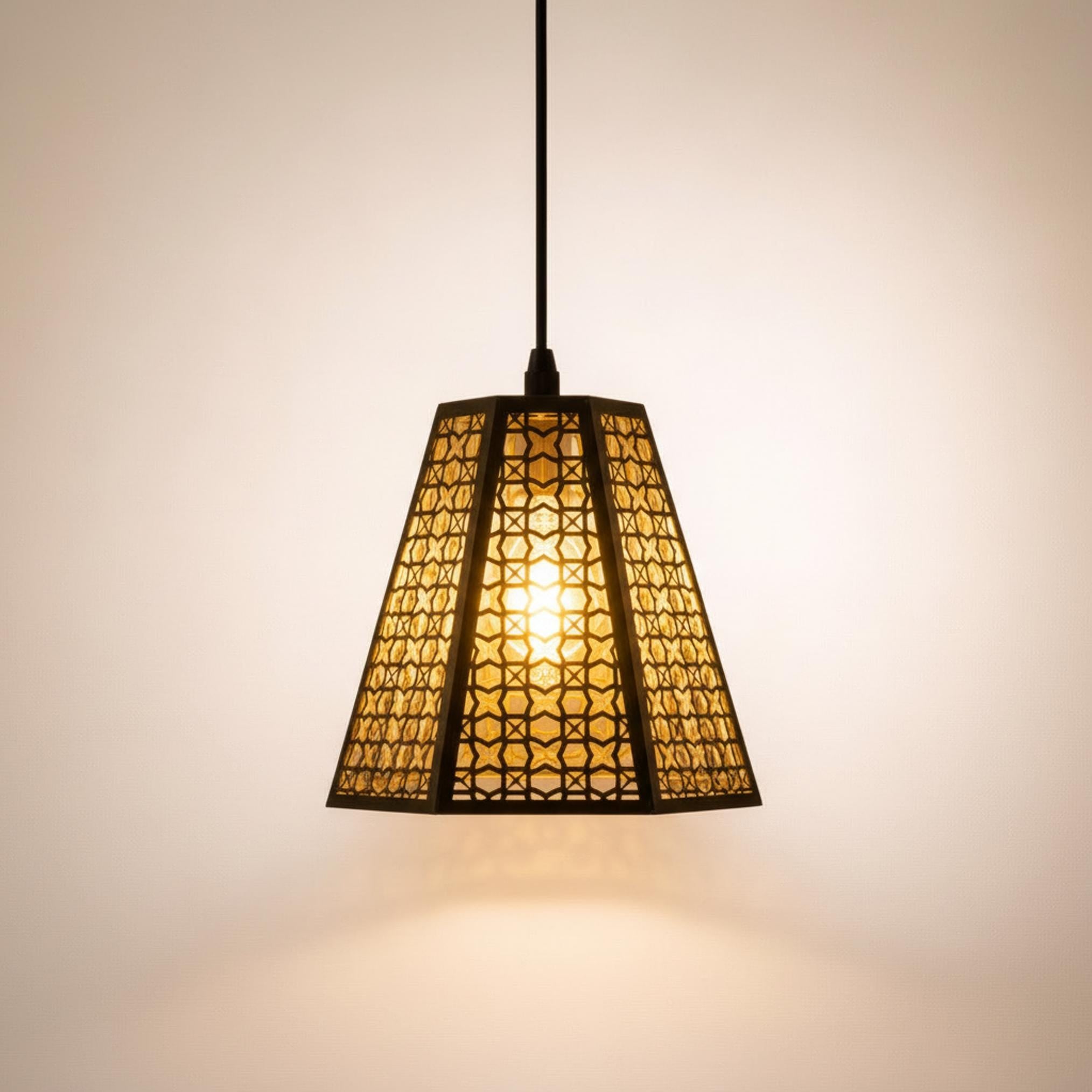 geometric pendant light patterned metal hanging ceiling lamp