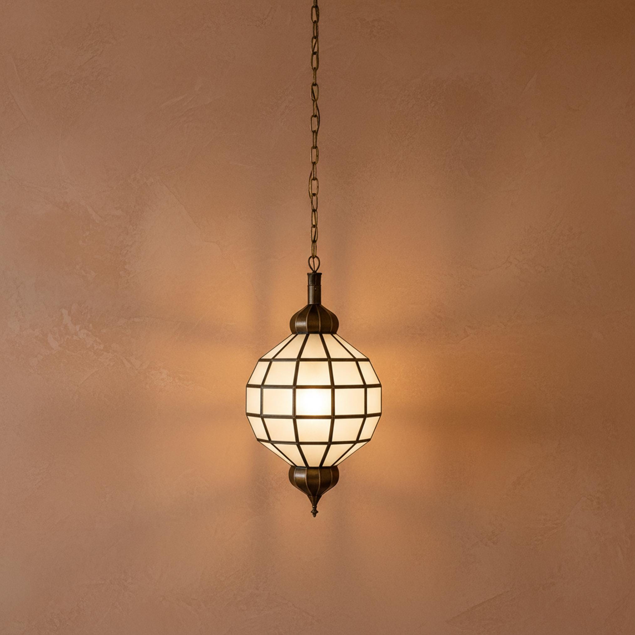 Geometric Pendant Light Hanging Lantern Chain Fixture