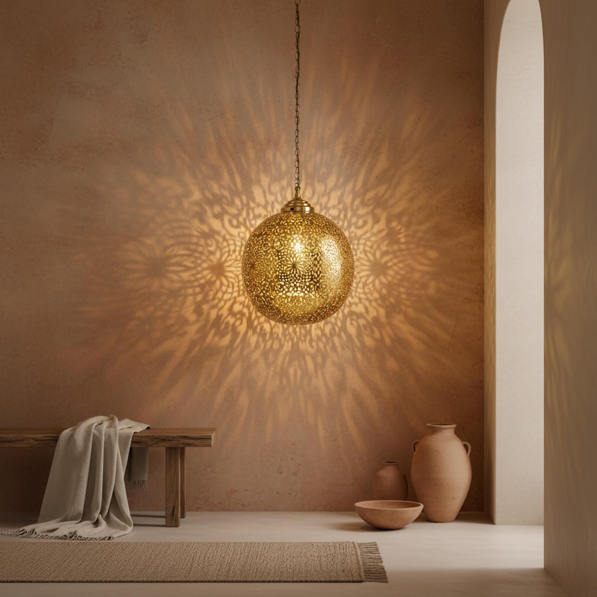 Moroccan Pendant Lights , Moroccan Lamp, Hanging Chandelier Ceiling Fixture Handemade Lighting Decoration