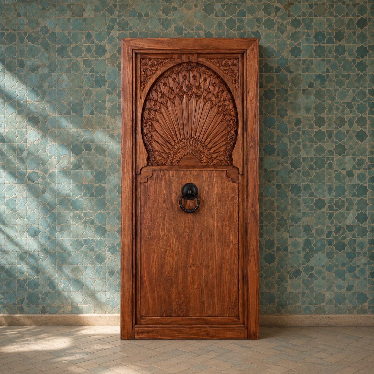 Moroccan Carved Fan Door