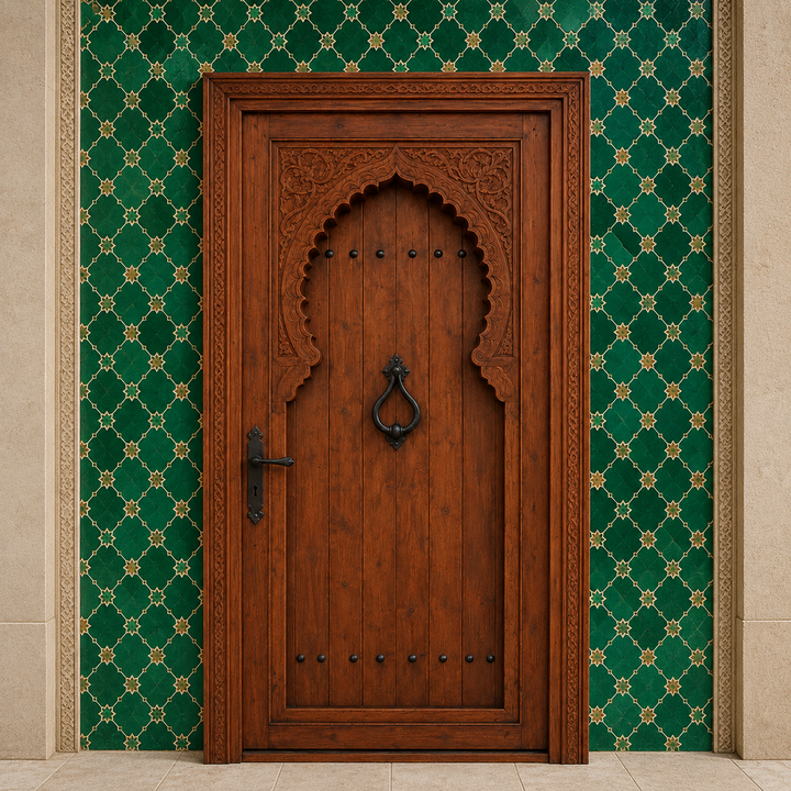 Moroccan Riad Wooden Door