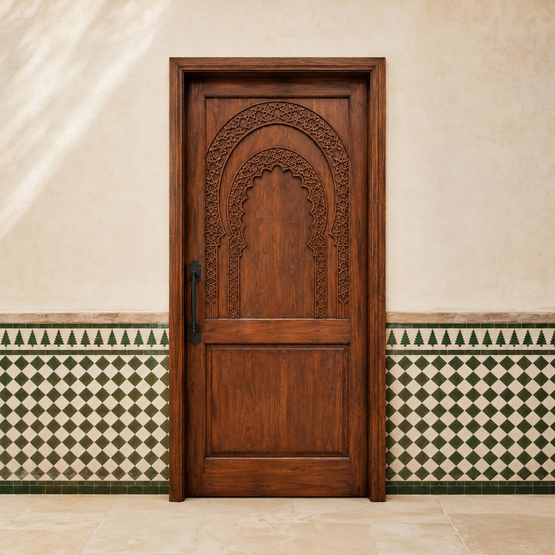 Moroccan Double Arch Door