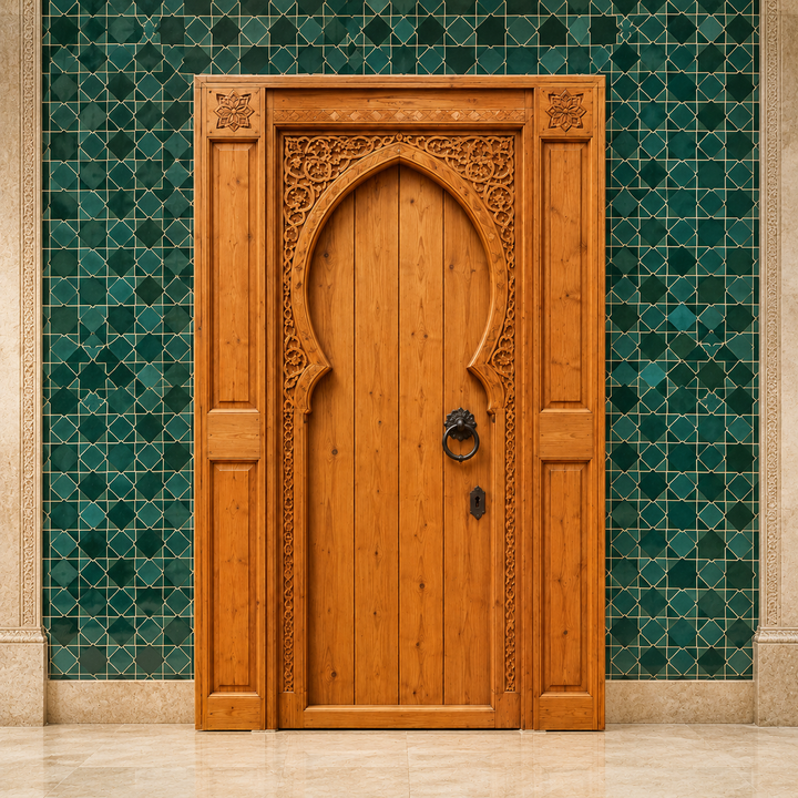 Moroccan Horseshoe Arch Door