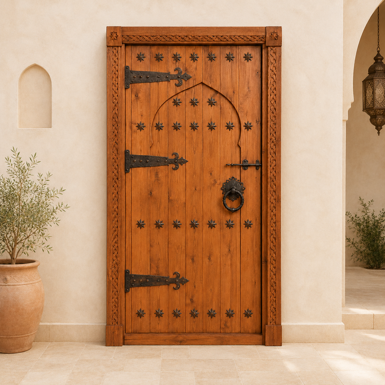 Moroccan Kasbah Wooden Door