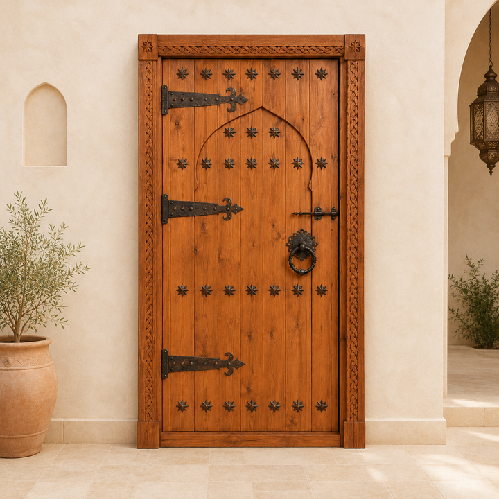 Moroccan Kasbah Wooden Door