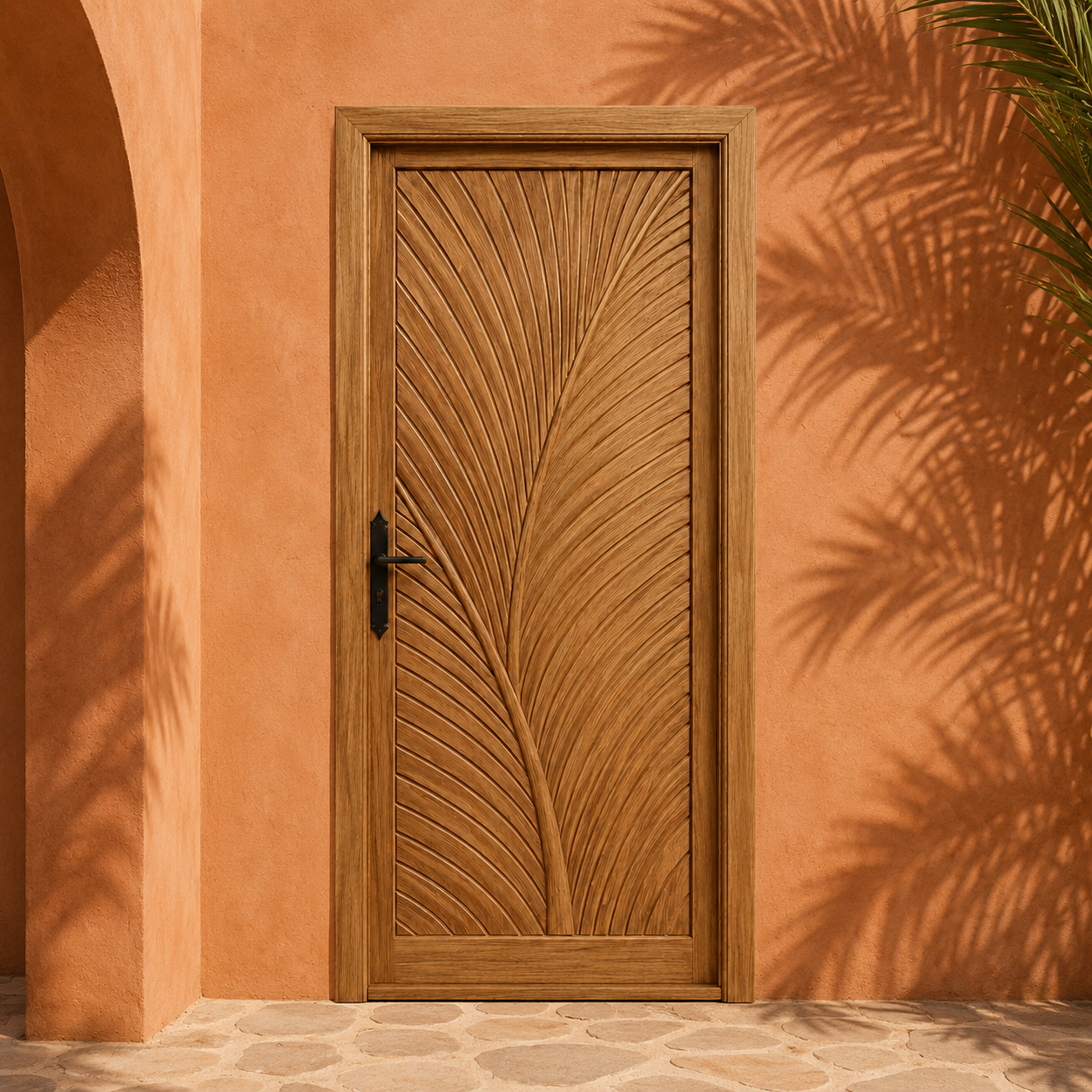 Moroccan Palm Leaf Door