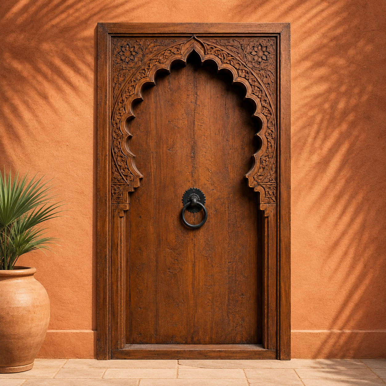 Moroccan Scalloped Arch Door