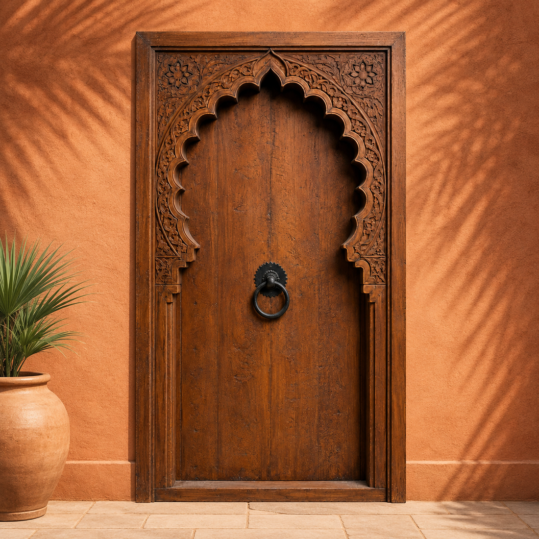 Moroccan Scalloped Arch Door