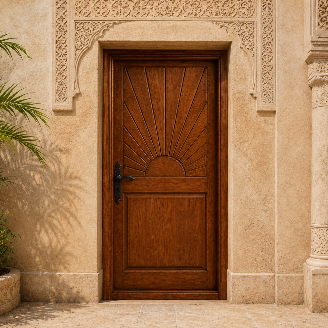 Moroccan Rising Sun Door