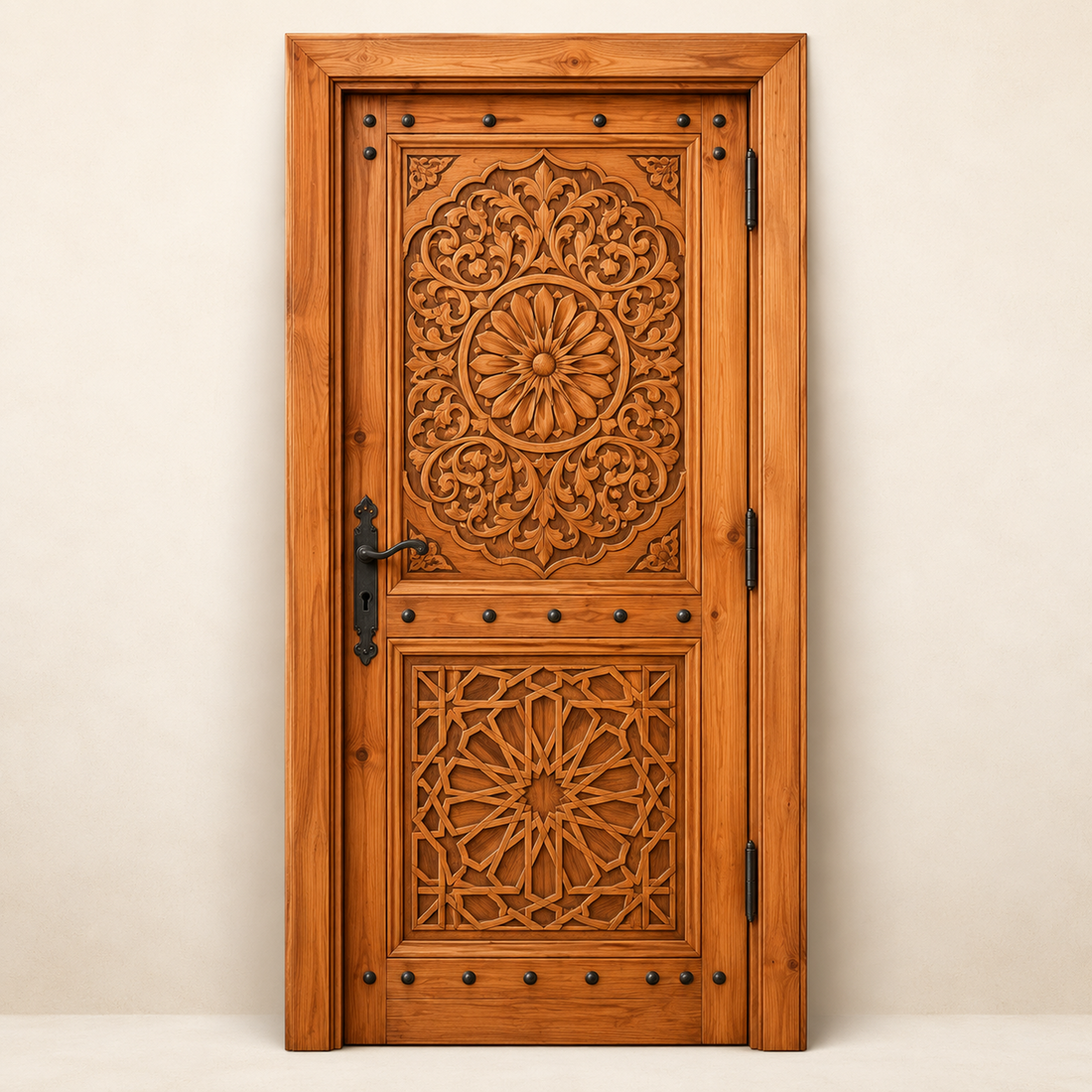 Moroccan Arabesque Carved Door