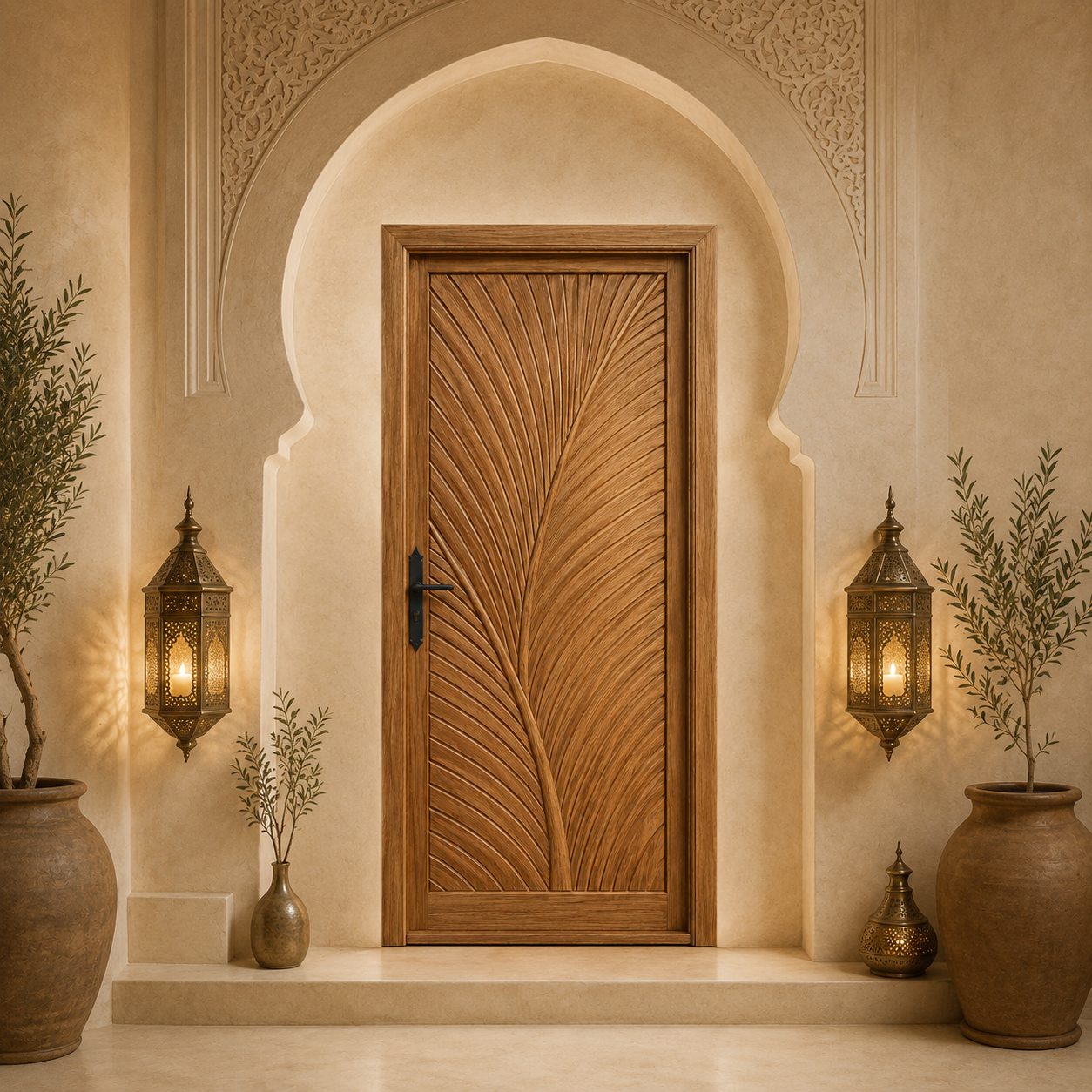 Moroccan Palm Leaf Door