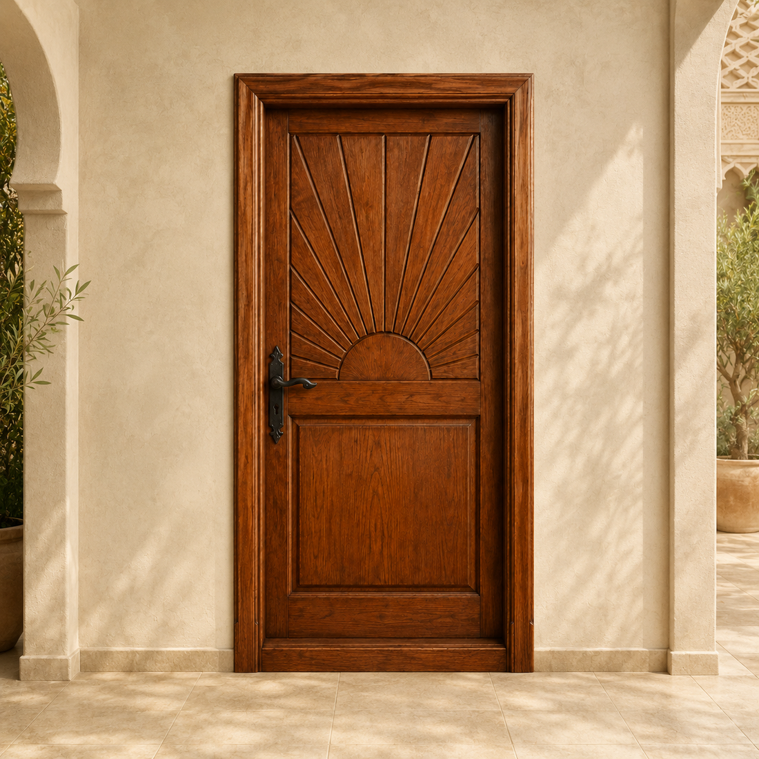 Moroccan Rising Sun Door