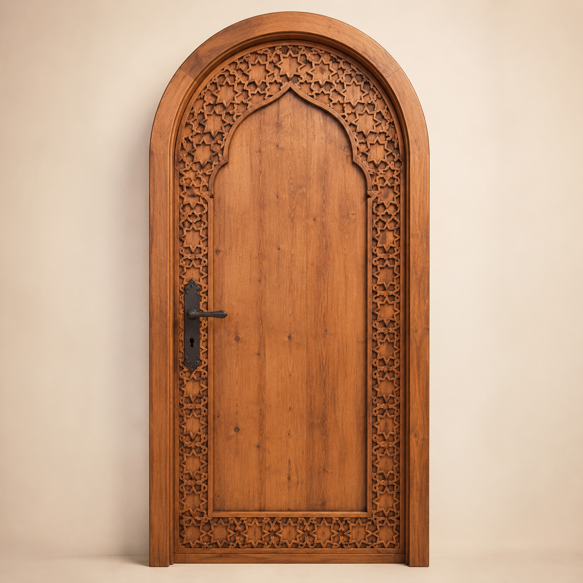 Arched Moroccan Carved Door