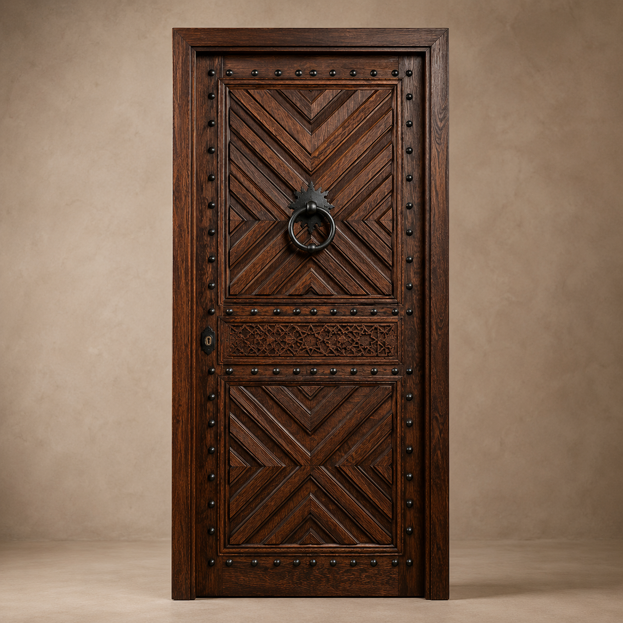 Moroccan Studded Chevron Door