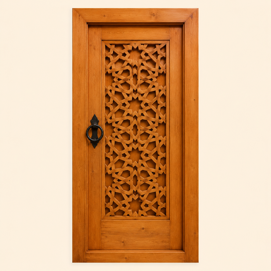 Moroccan Geometric Lattice Door