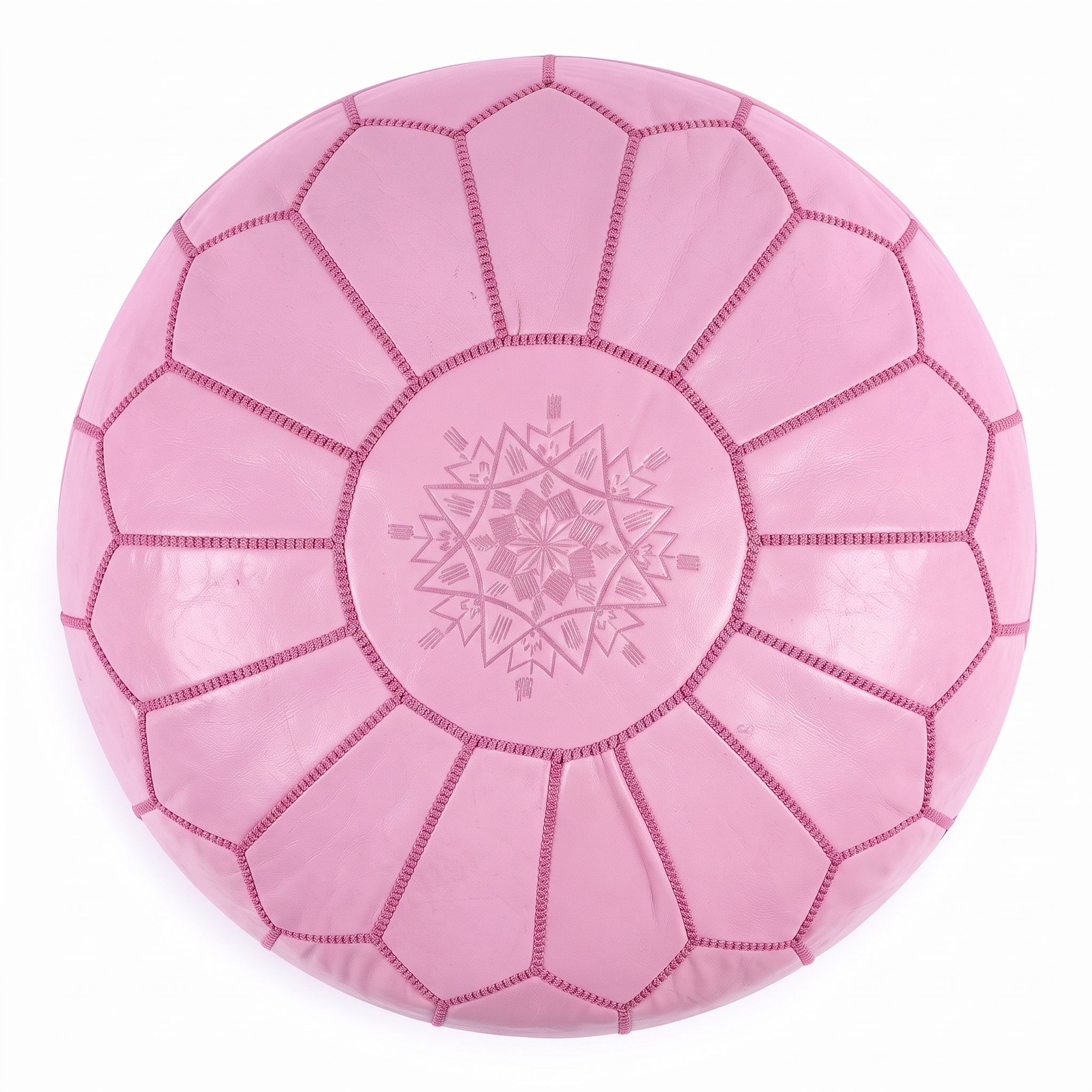 Handcrafted Moroccan Leather Pouf   