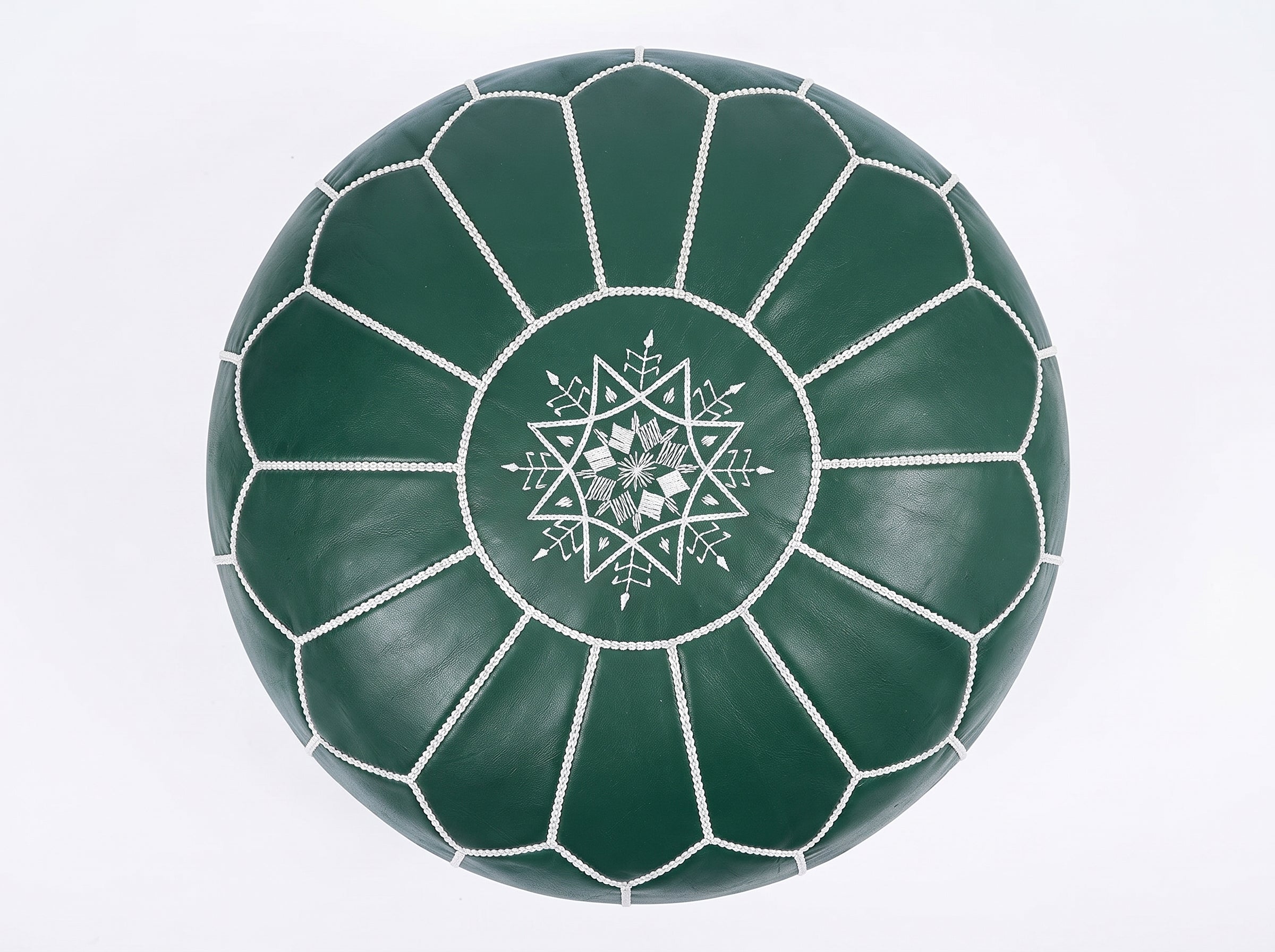 Handcrafted Moroccan Leather Pouf