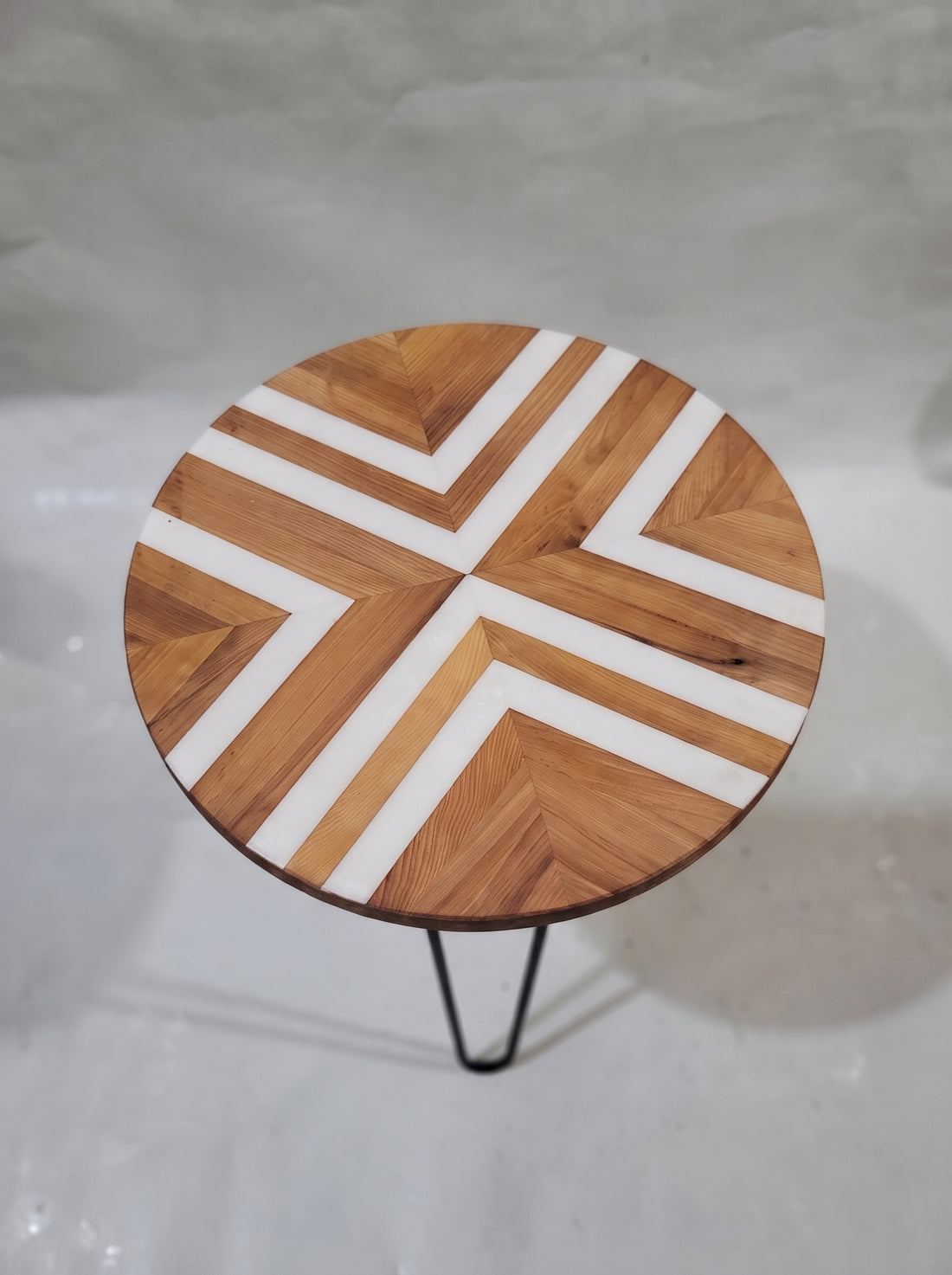 White Resin Table