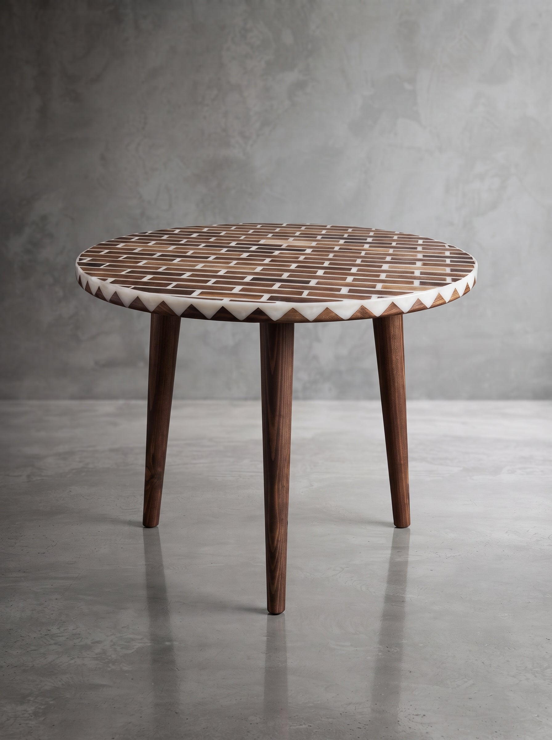 Handcrafted Moroccan Resin Brick Table