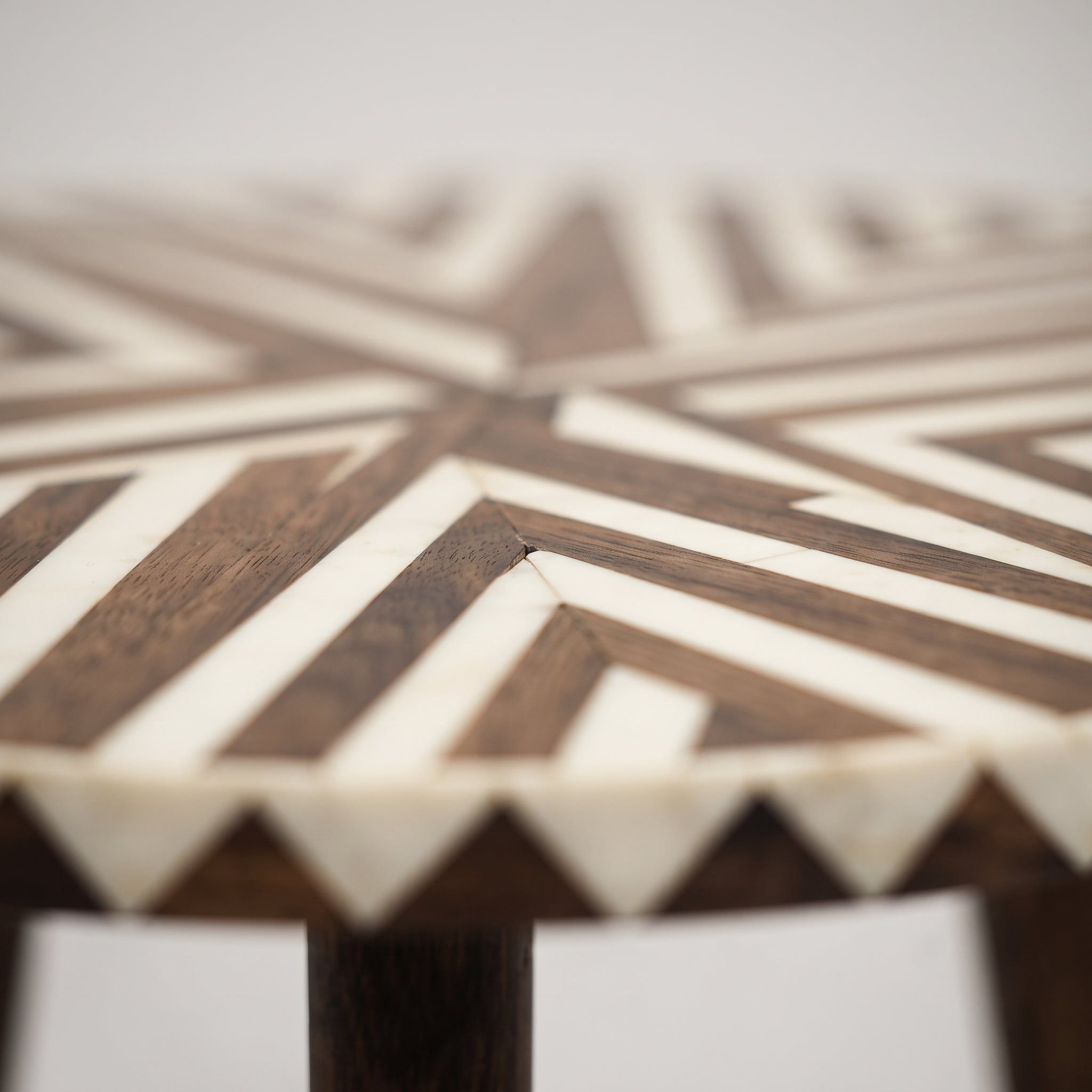 Handcrafted Moroccan White Resin Table