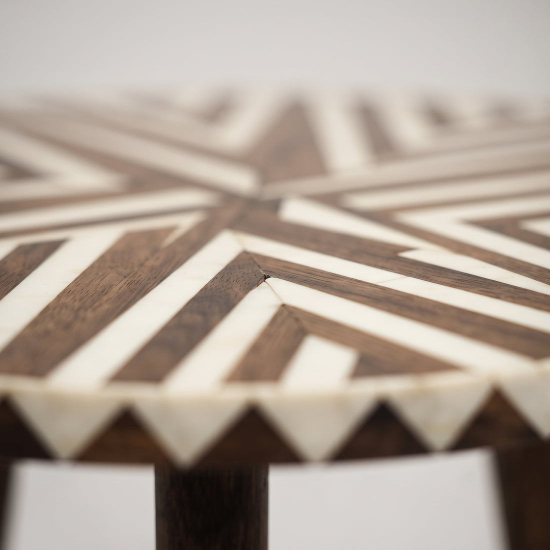 Handcrafted Moroccan White Resin Table