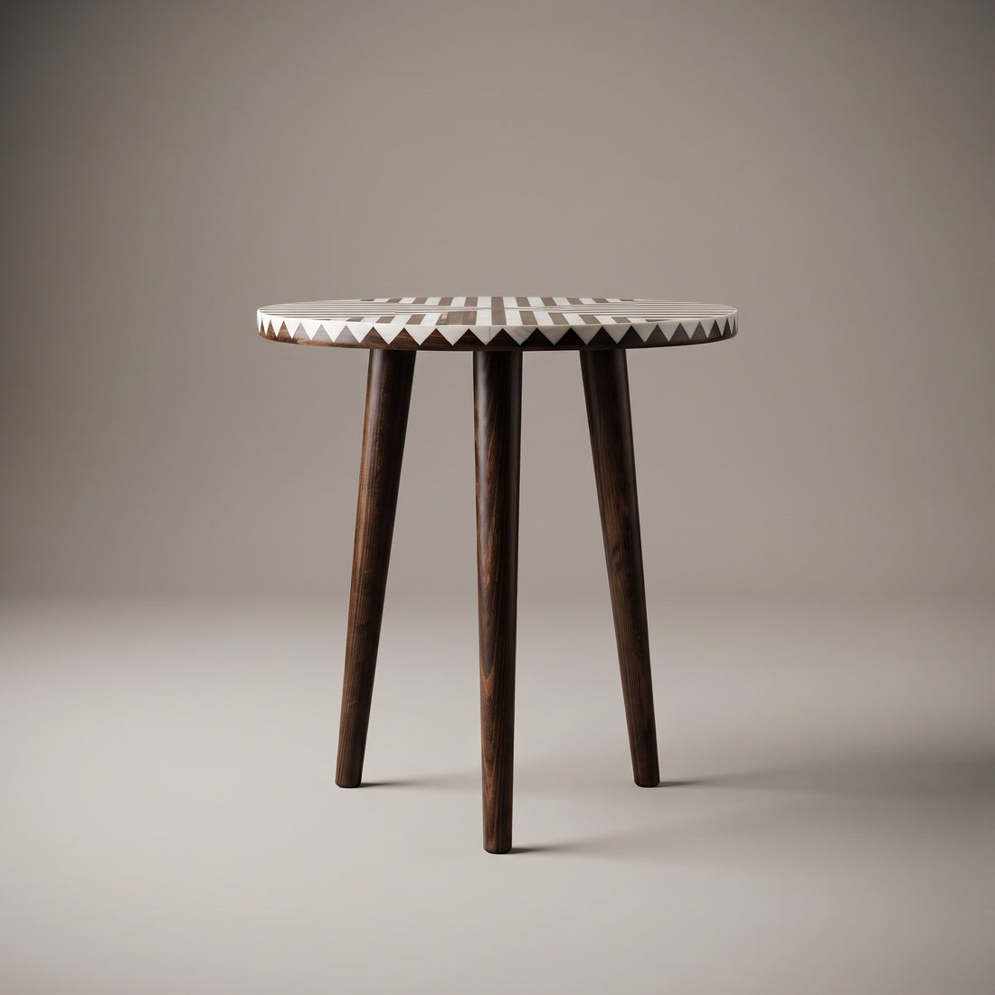 Handcrafted Walnut & White Resin Table